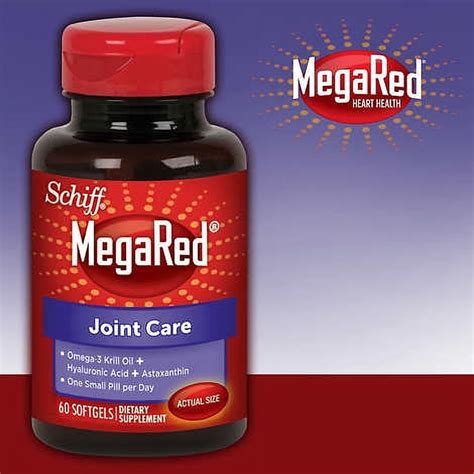 mega red joint care|Schiff MegaRed Joint Care 60 Day Supply 60 Softgels.